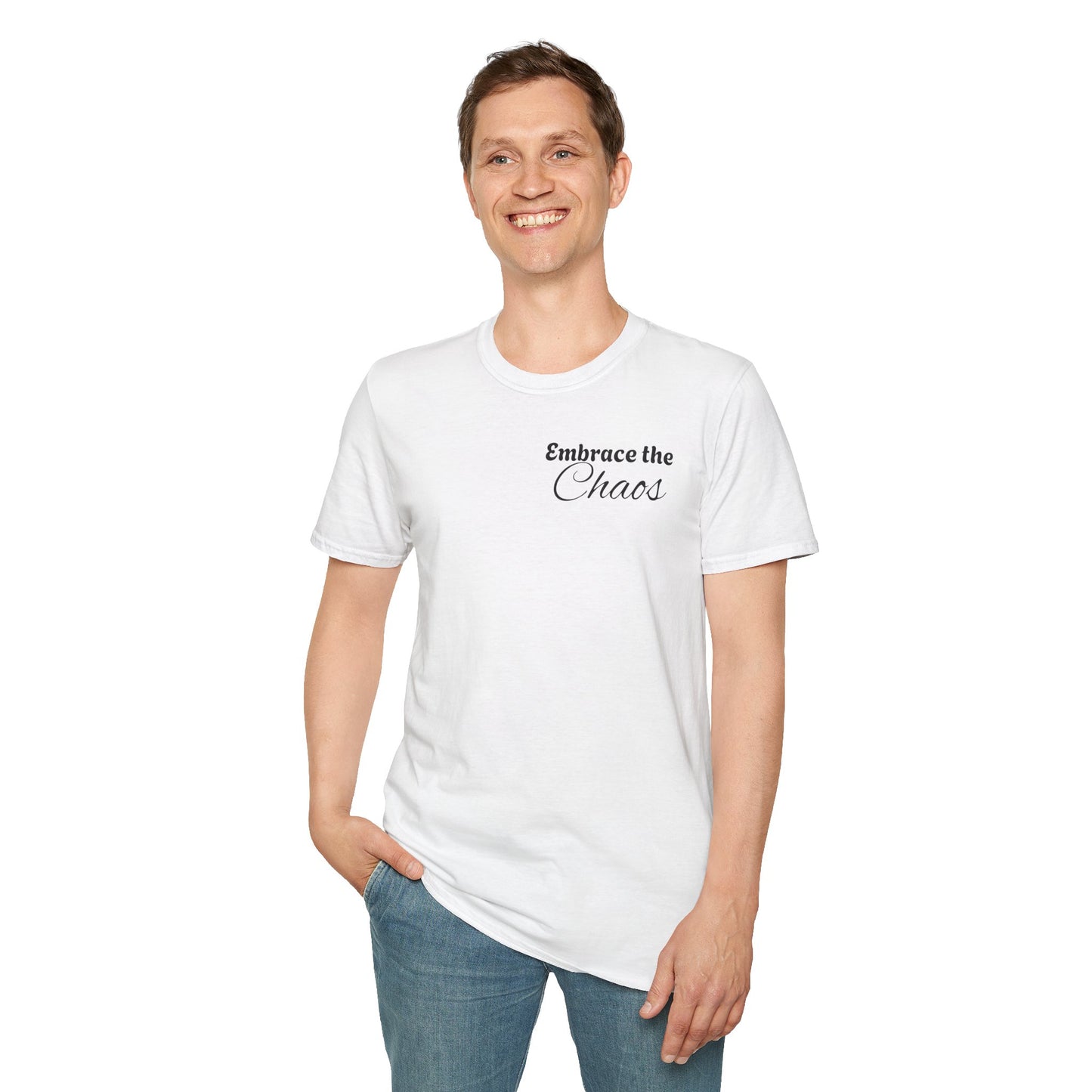 Embrace the Chaos SVJ Unisex Softstyle T-Shirt, Graphic Tee