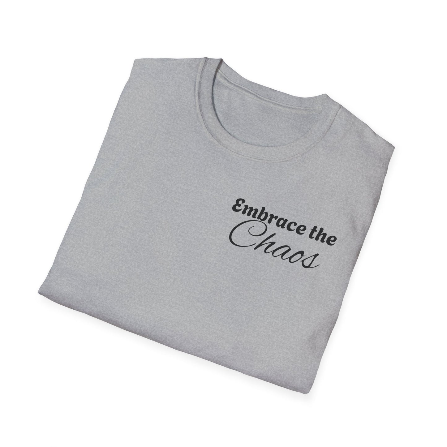 Embrace the Chaos SVJ Unisex Softstyle T-Shirt, Graphic Tee